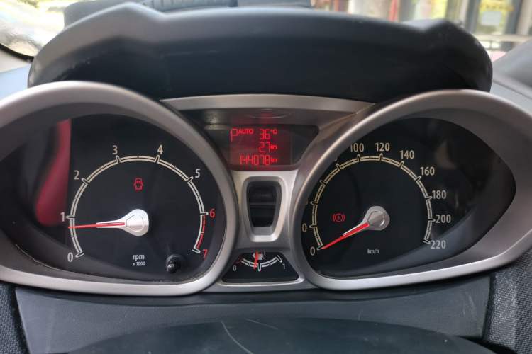 Used Ford Fiesta 2009 Hatchback 1.5L Automatic Fashion Edition Odometer Close Up