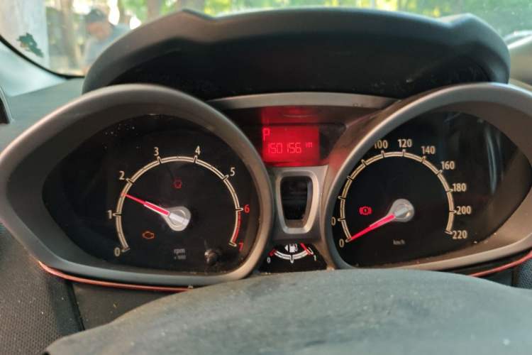Used Ford Fiesta 2009 Hatchback 1.5L Automatic Fashion Edition Odometer Close Up