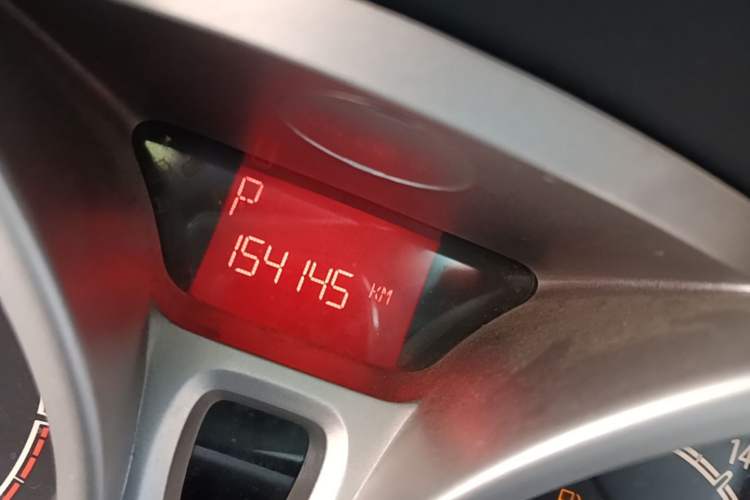 Used Ford Fiesta 2009 Sedan 1.5L Automatic Fashion Edition Odometer Close Up