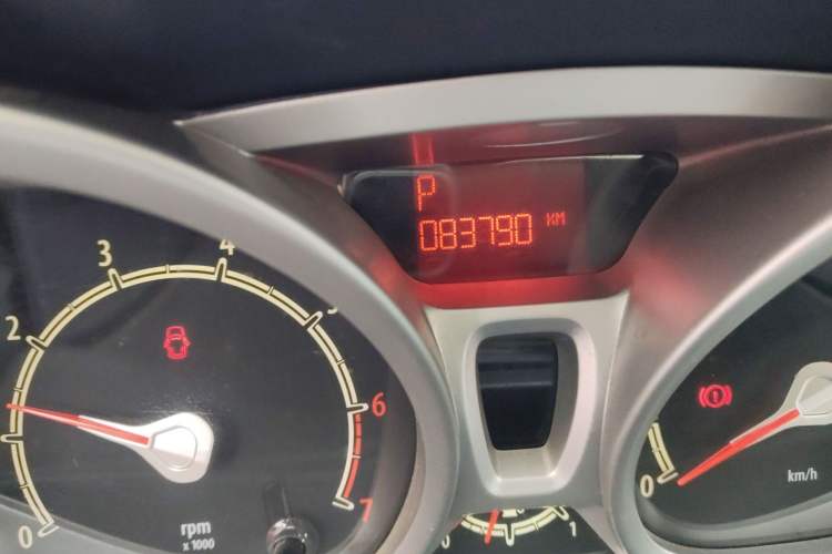 Used Ford Fiesta 2009 Sedan 1.5L Automatic Fashion Edition Odometer Close Up