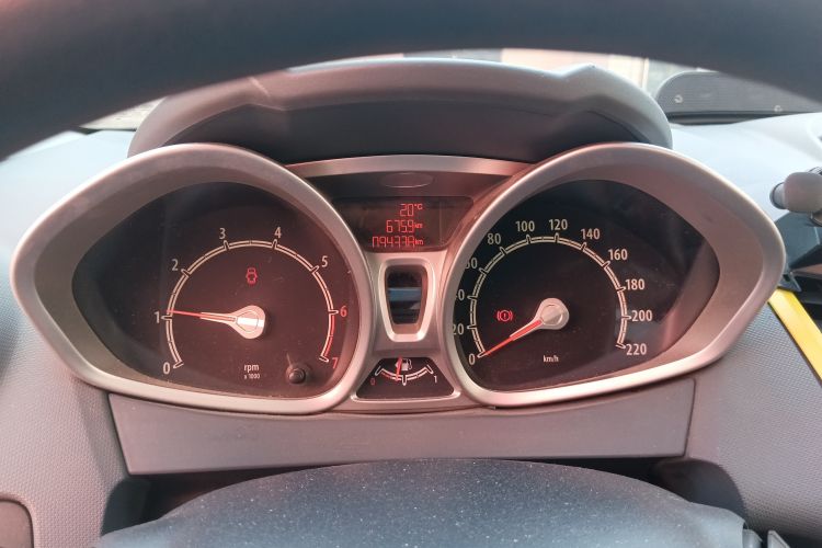 Used Ford Fiesta 2009 Hatchback 1.5L Manual Sport Model Odometer Close Up