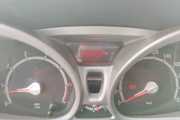 Used Ford Fiesta 2010 Hatchback 1.5L Automatic Limited Edition "Guangmang" Odometer Close Up