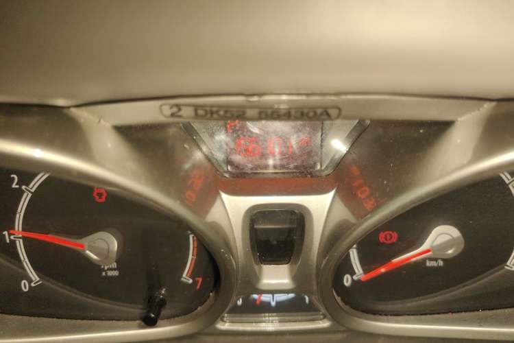Used Ford Fiesta 2010 Hatchback 1.5L Automatic Fashion Edition Limited Model Odometer Close Up