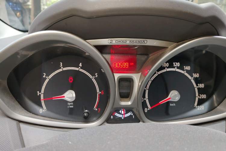 Used Ford Fiesta 2011 Hatchback 1.5L Automatic Fashion Edition Odometer Close Up