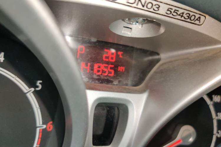 Used Ford Fiesta 2011 Hatchback 1.5L Automatic Sport Model Odometer Close Up