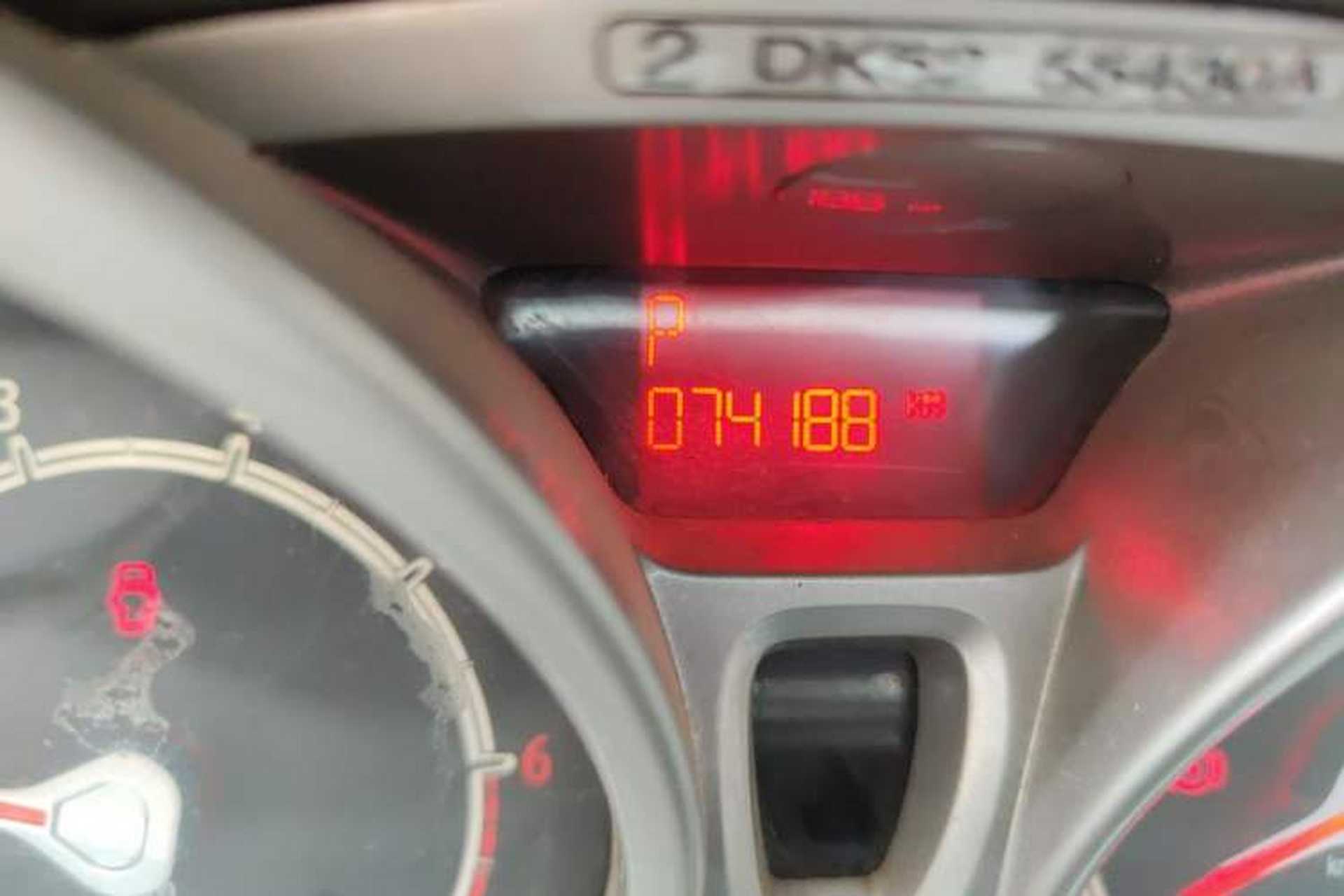 Used Ford Fiesta 2011 Hatchback 1.5L Automatic Fashion Edition Odometer Close Up