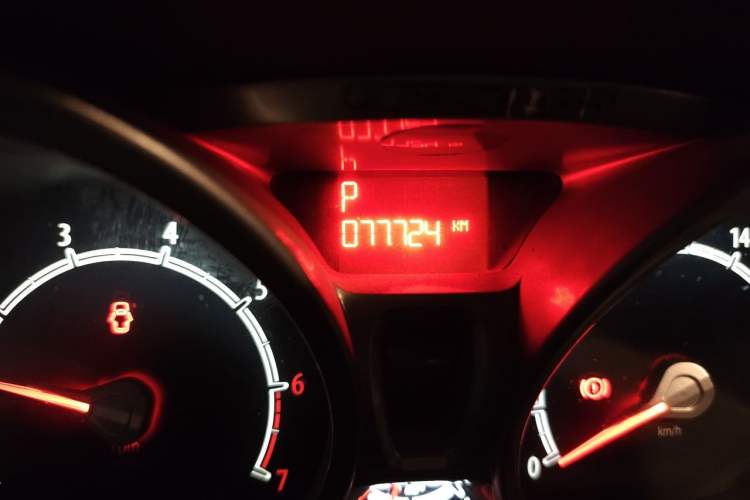 Used Ford Fiesta 2011 Hatchback 1.5L Automatic Fashion Edition Odometer Close Up