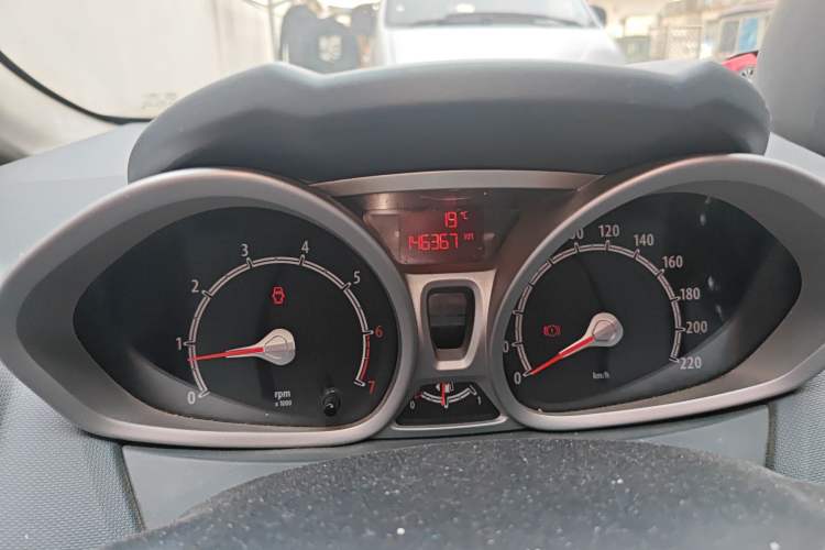 Used Ford Fiesta 2011 Hatchback 1.5L Manual Sport Model Odometer Close Up