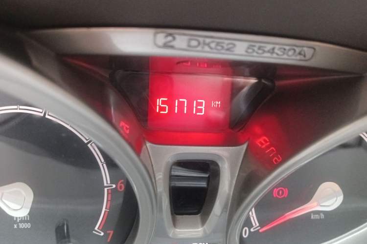 Used Ford Fiesta 2011 Hatchback 1.5L Manual Fashion Edition Odometer Close Up