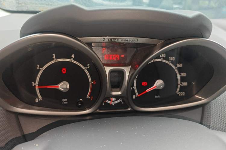Used Ford Fiesta 2011 Sedan 1.5L Automatic Fashion Edition Odometer Close Up