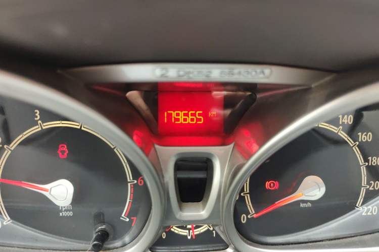 Used Ford Fiesta 2011 Sedan 1.5L Manual Fashion Edition Odometer Close Up