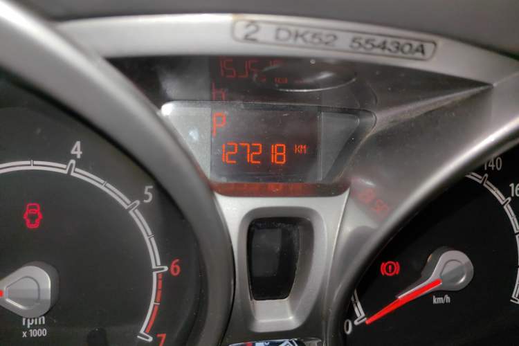 Used Ford Fiesta 2011 Hatchback 1.5L Automatic Fashion Edition Odometer Close Up
