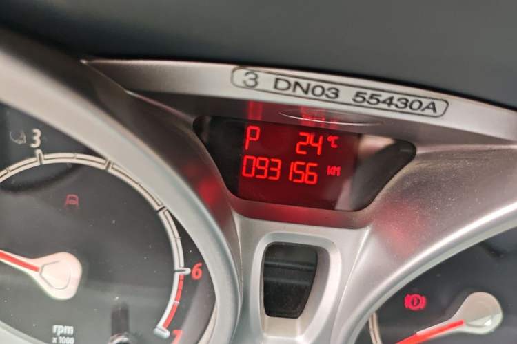 Used Ford Fiesta 2011 Hatchback 1.5L Automatic Sport Model Odometer Close Up