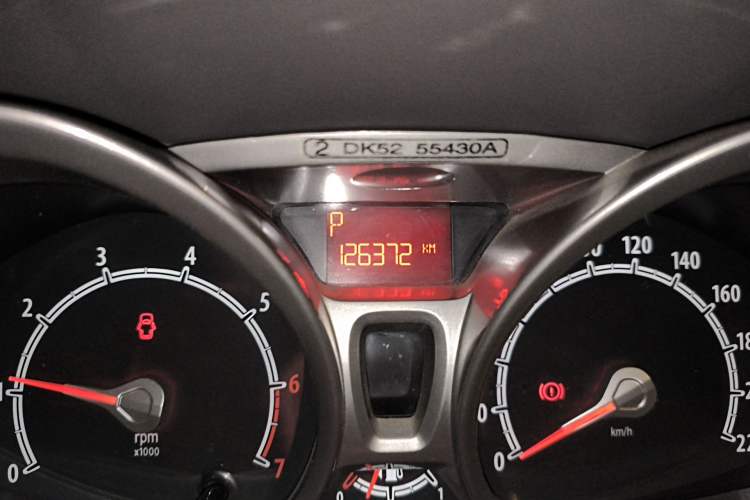 Used Ford Fiesta 2011 Hatchback 1.5L Automatic Fashion Edition Odometer Close Up