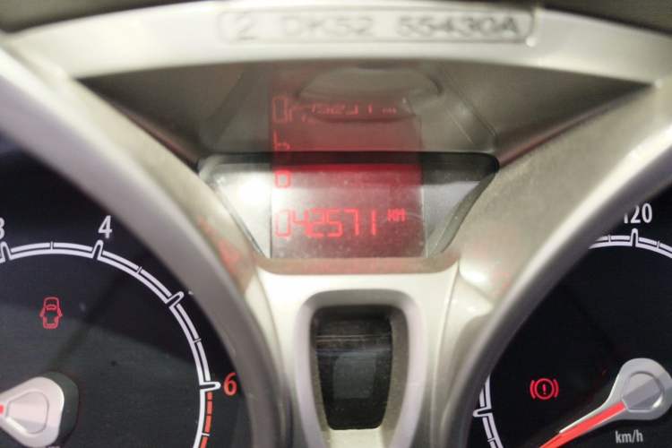 Used Ford Fiesta 2011 Hatchback 1.5L Automatic Fashion Edition Odometer Close Up