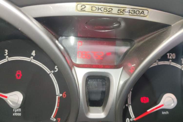 Used Ford Fiesta 2011 Hatchback 1.5L Automatic Fashion Edition Odometer Close Up