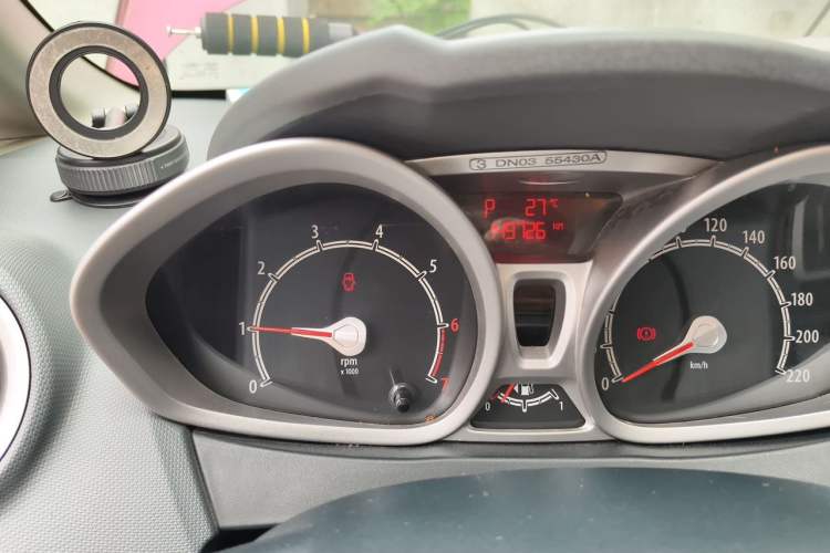 Used Ford Fiesta 2011 Hatchback 1.5L Automatic Sport Model Odometer Close Up