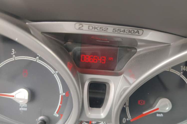 Used Ford Fiesta 2011 Hatchback 1.5L Manual Fashion Edition Odometer Close Up