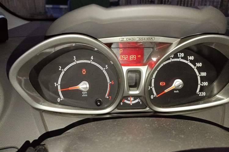 Used Ford Fiesta 2011 Hatchback 1.5L Automatic Fashion Edition Odometer Close Up