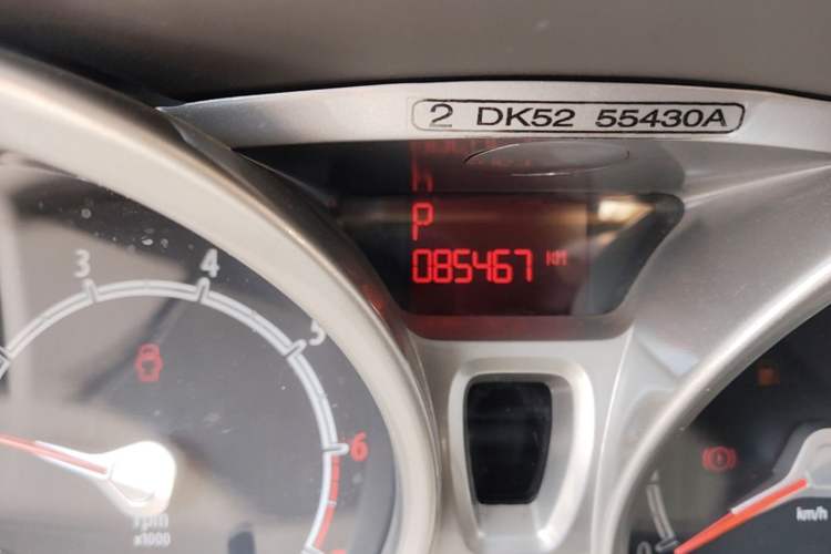 Used Ford Fiesta 2011 Hatchback 1.5L Automatic Fashion Edition Odometer Close Up