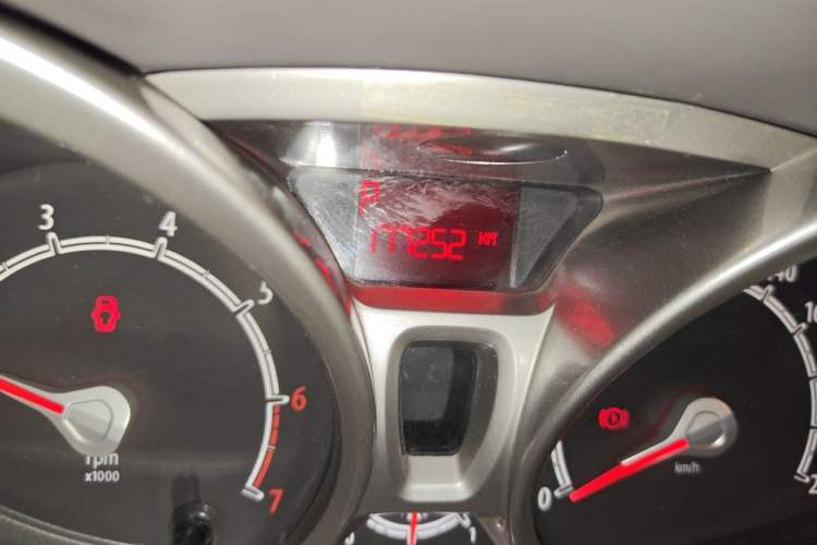 Used Ford Fiesta 2011 Sedan 1.5L Automatic Luxury Model Odometer Close Up