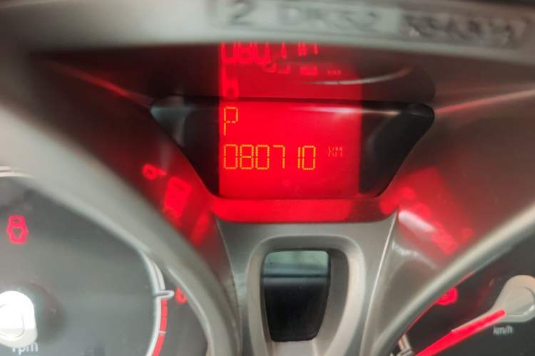 Used Ford Fiesta 2011 Hatchback 1.5L Automatic Fashion Edition Odometer Close Up