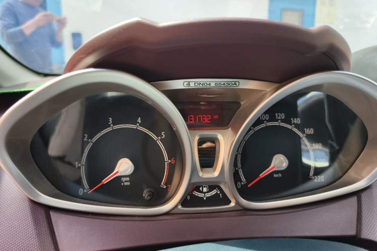 Used Ford Fiesta 2011 Hatchback 1.5L Automatic Sport Model Odometer Close Up