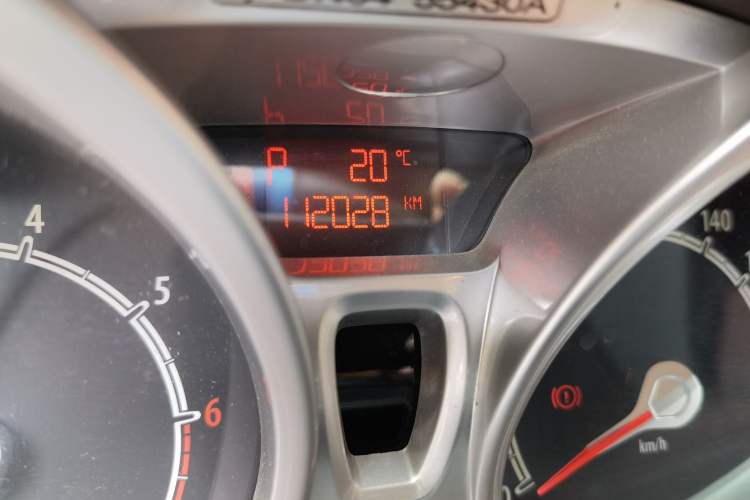 Used Ford Fiesta 2011 Hatchback 1.5L Automatic Sport Model Odometer Close Up