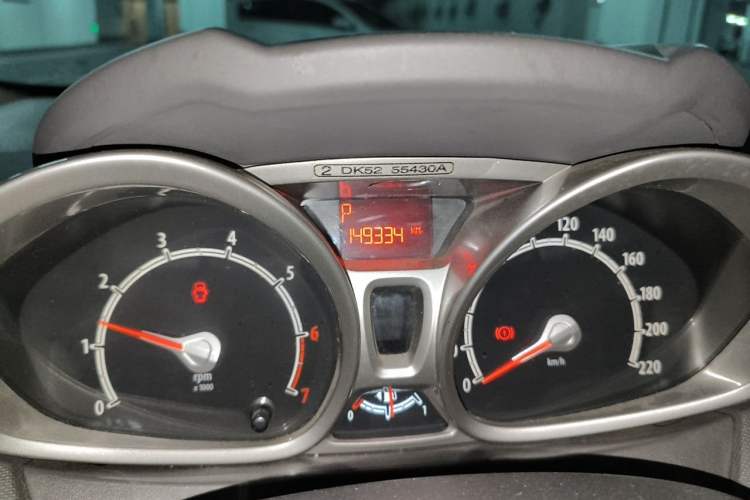 Used Ford Fiesta 2011 Hatchback 1.5L Automatic Fashion Edition Odometer Close Up