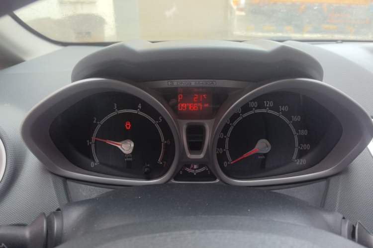Used Ford Fiesta 2011 Hatchback 1.5L Automatic Sport Model Odometer Close Up