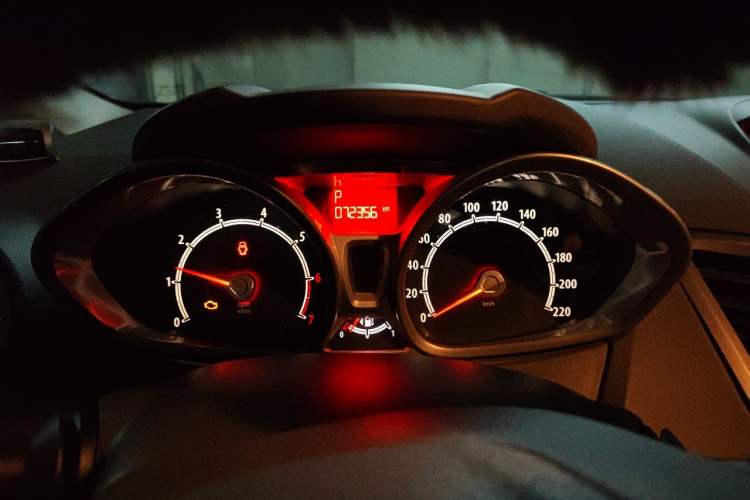 Used Ford Fiesta 2011 Hatchback 1.5L Automatic Fashion Edition Odometer Close Up
