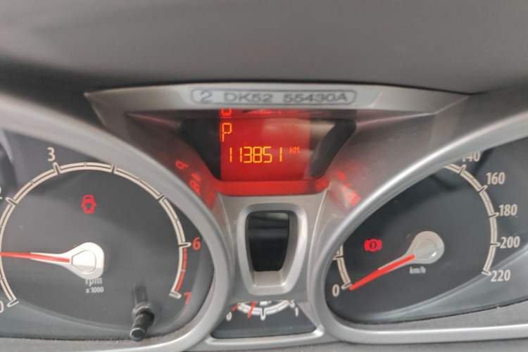 Used Ford Fiesta 2011 Hatchback 1.5L Automatic Fashion Edition Odometer Close Up