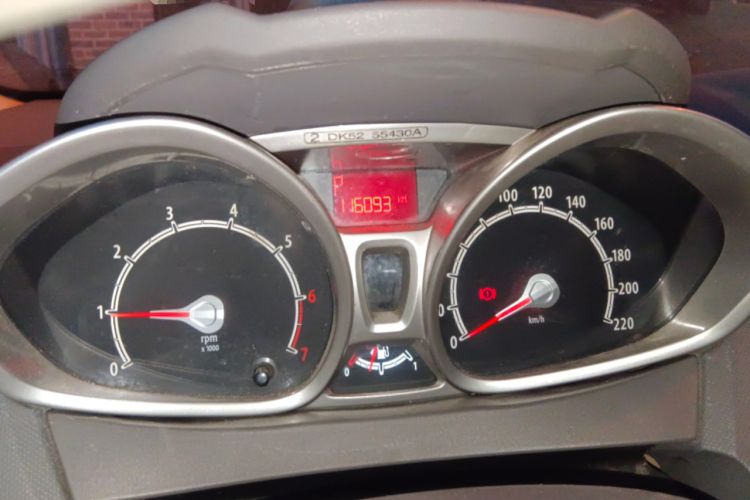 Used Ford Fiesta 2011 Hatchback 1.5L Automatic Fashion Edition Odometer Close Up