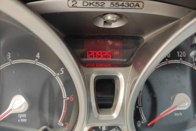 Used Ford Fiesta 2011 Sedan 1.5L Automatic Fashion Edition Odometer Close Up