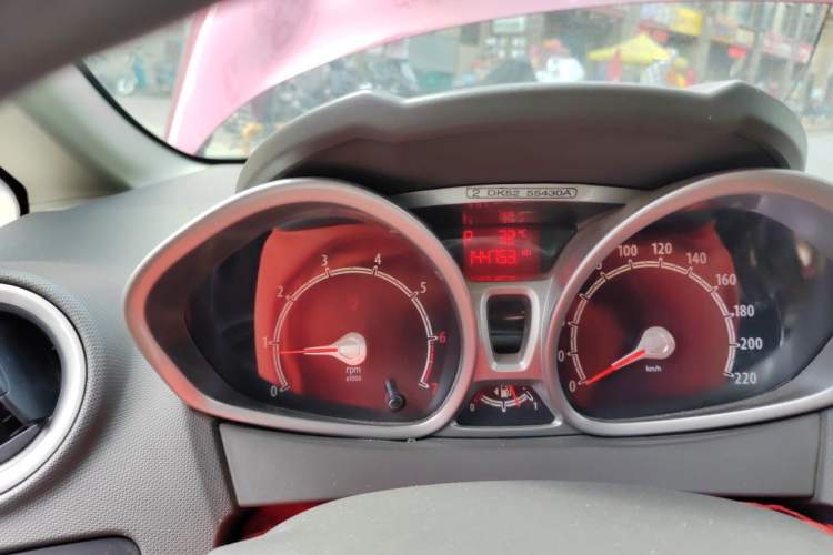 Used Ford Fiesta 2011 Sedan 1.5L Automatic Luxury Model Odometer Close Up