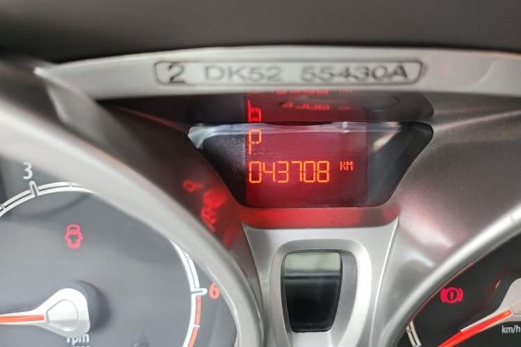 Used Ford Fiesta 2011 Hatchback 1.5L Automatic Fashion Edition Odometer Close Up