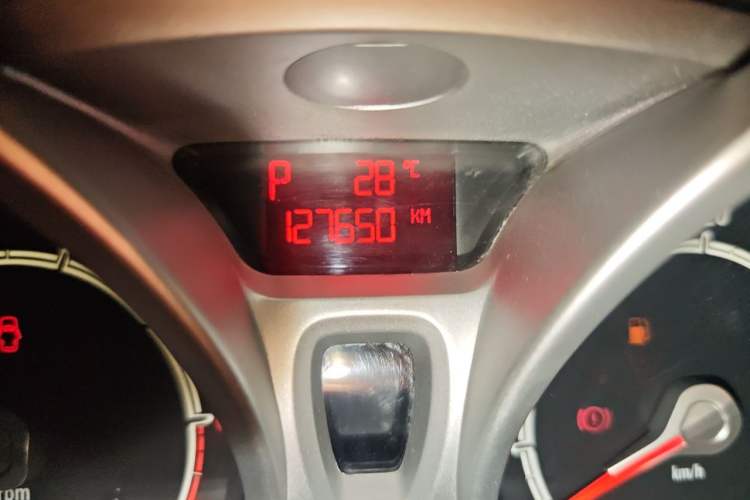 Used Ford Fiesta 2011 Hatchback 1.5L Automatic Sport Model Odometer Close Up