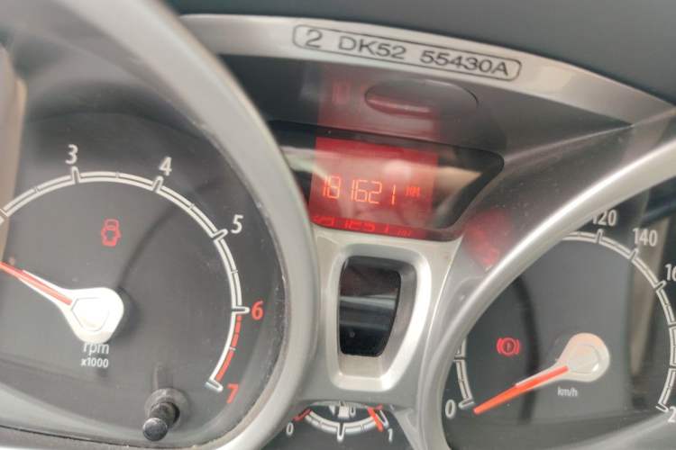 Used Ford Fiesta 2011 Sedan 1.5L Manual Fashion Edition Odometer Close Up