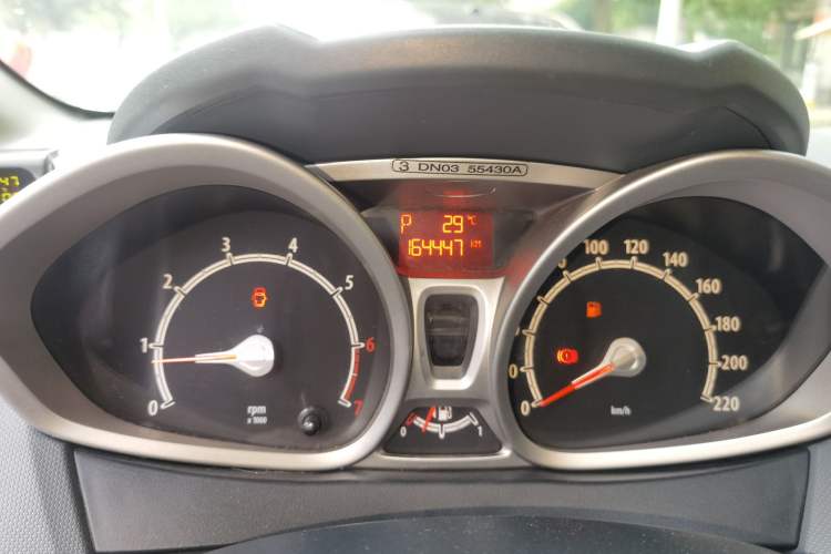 Used Ford Fiesta 2011 Hatchback 1.5L Automatic Sport Model Odometer Close Up