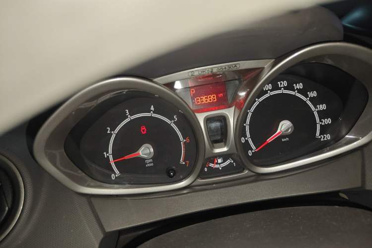 Used Ford Fiesta 2011 Hatchback 1.5L Automatic Fashion Edition Odometer Close Up