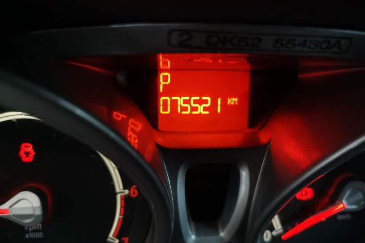 Used Ford Fiesta 2011 Hatchback 1.5L Automatic Fashion Edition Odometer Close Up