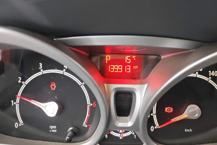 Used Ford Fiesta 2011 Hatchback 1.5L Automatic Sport Model Odometer Close Up