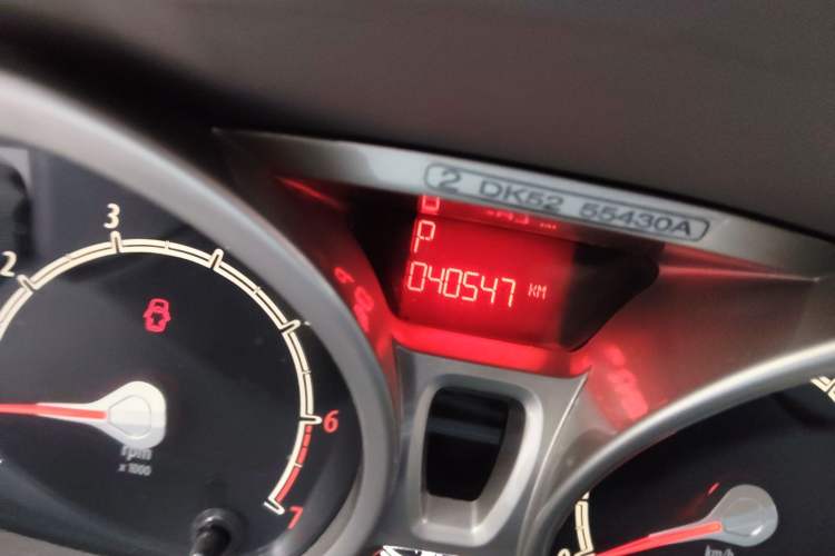 Used Ford Fiesta 2011 Hatchback 1.5L Automatic Fashion Edition Odometer Close Up