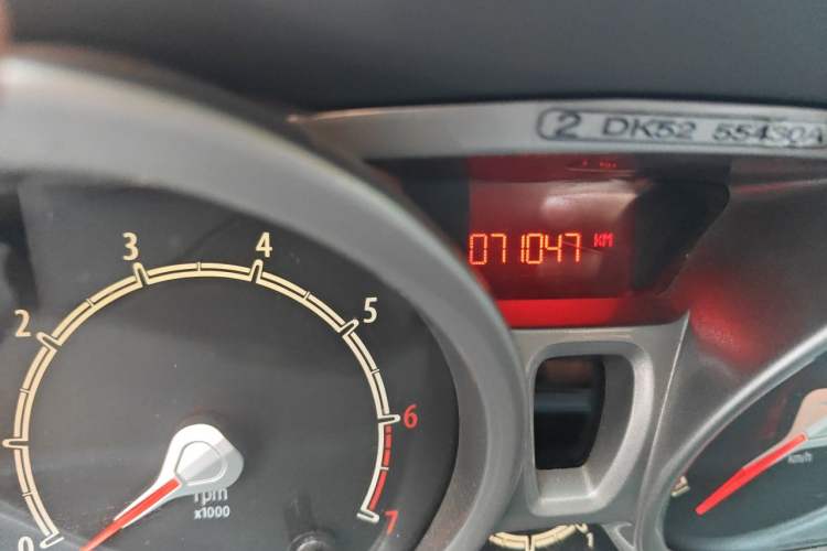 Used Ford Fiesta 2011 Hatchback 1.5L Automatic Fashion Edition Odometer Close Up