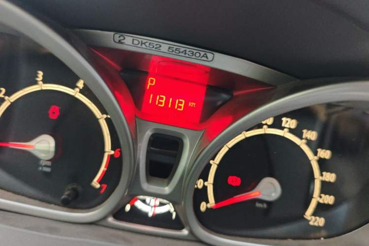 Used Ford Fiesta 2011 Hatchback 1.5L Automatic Fashion Edition Odometer Close Up