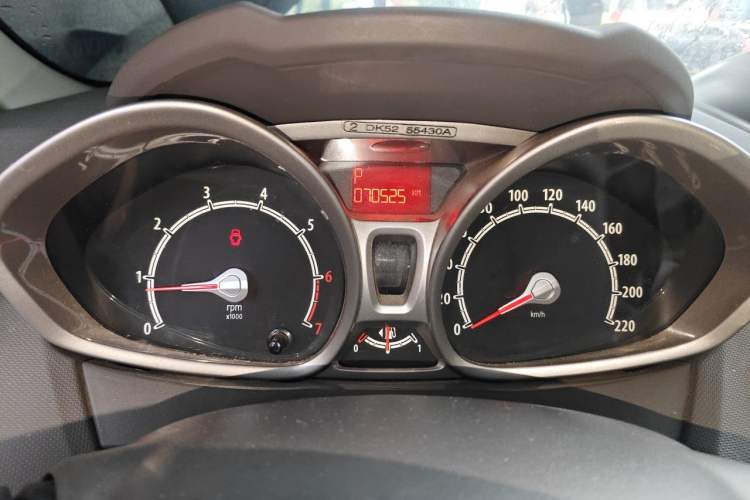 Used Ford Fiesta 2011 Sedan 1.5L Automatic Fashion Edition Odometer Close Up