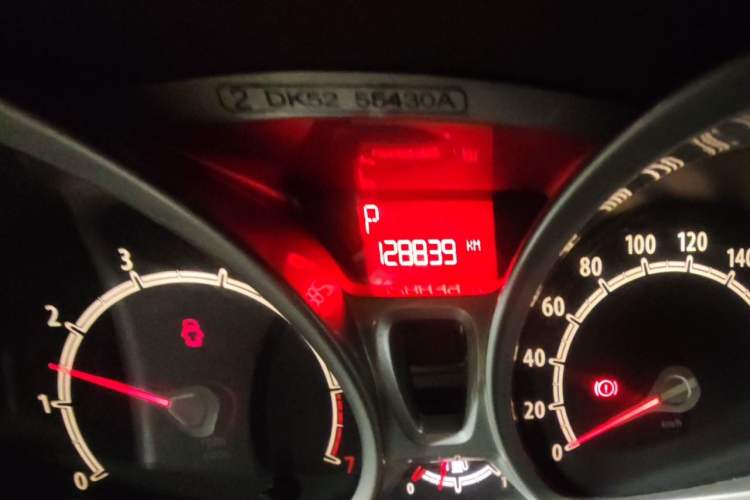 Used Ford Fiesta 2011 Hatchback 1.5L Automatic Fashion Edition Odometer Close Up