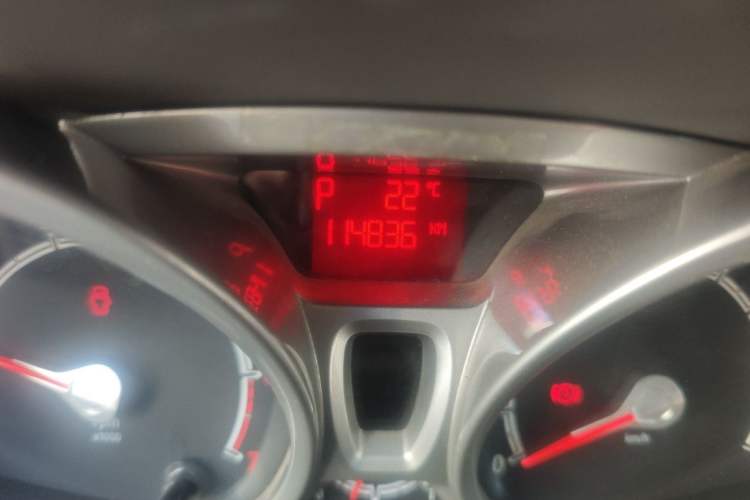 Used Ford Fiesta 2011 Sedan 1.5L Automatic Luxury Model Odometer Close Up