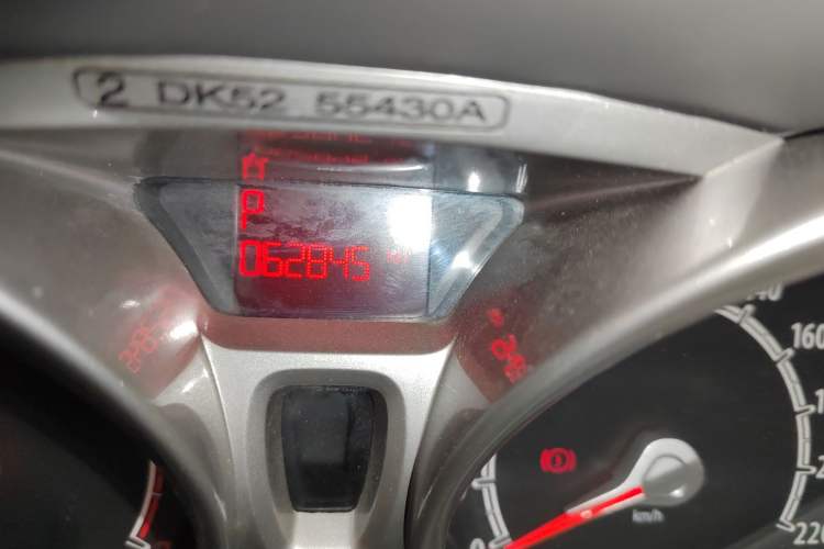 Used Ford Fiesta 2011 Sedan 1.5L Automatic Fashion Edition Odometer Close Up