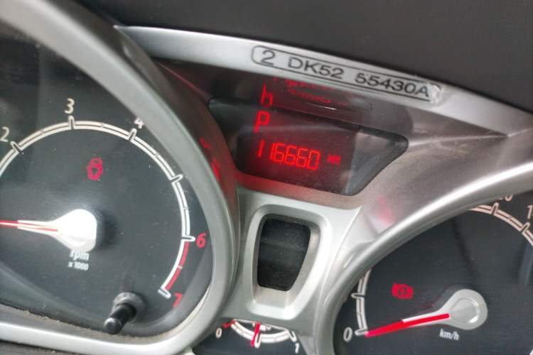 Used Ford Fiesta 2011 Hatchback 1.5L Automatic Fashion Edition Odometer Close Up